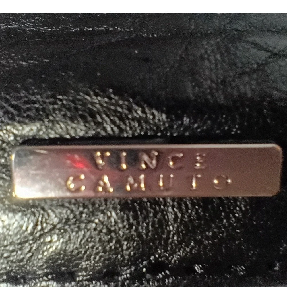 VINCE CAMUTO Black &‎ Snakeskin Leather Crossbody Bag - NWOT